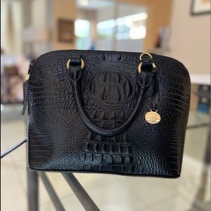 Brahmin Black Leather Purse
